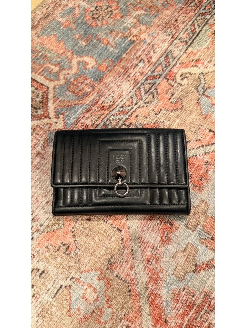 Fendi Black Multi-Compartment Wallet